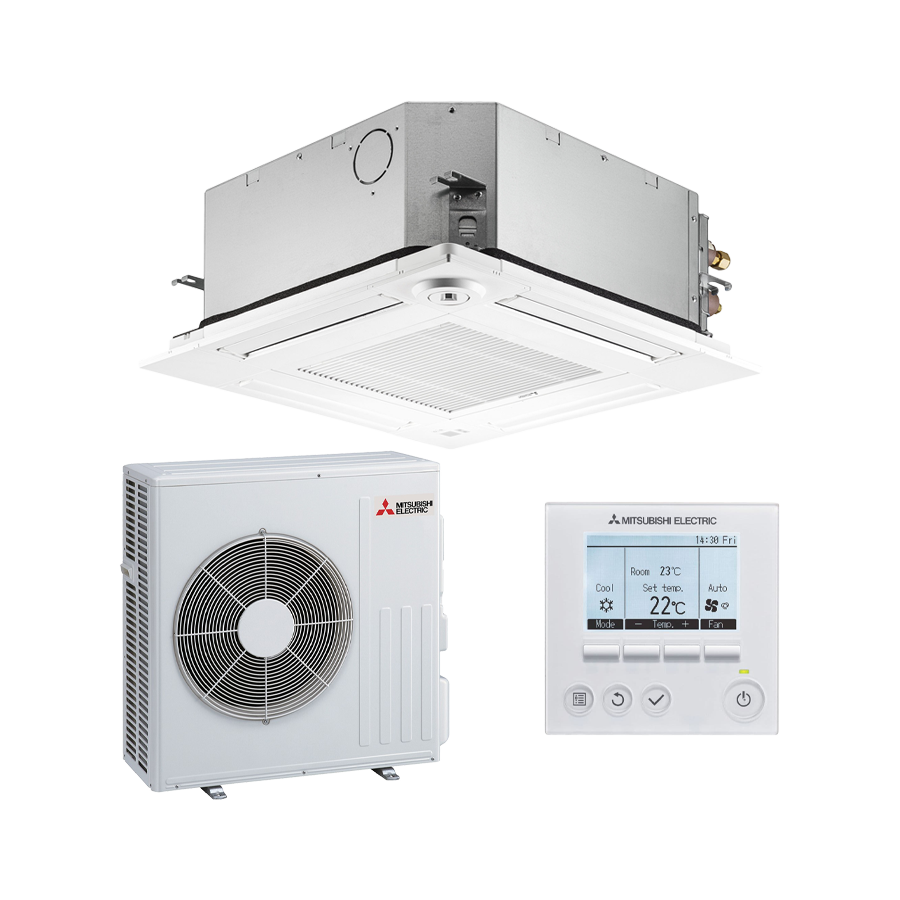 Mitsubishi Kazetna jedinica – 4-smjerna klima za spuštene stropove