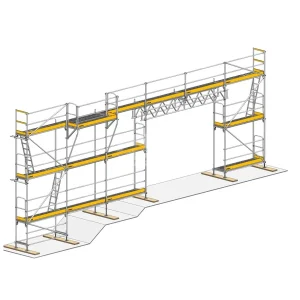 Modularna fasadna skela EN 12810 – pocinčana (64 cm podnice)