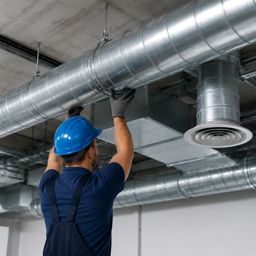 montaža ventilacijskih sustava i ventilacijskih kanala